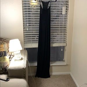 Razor back top shop long dress